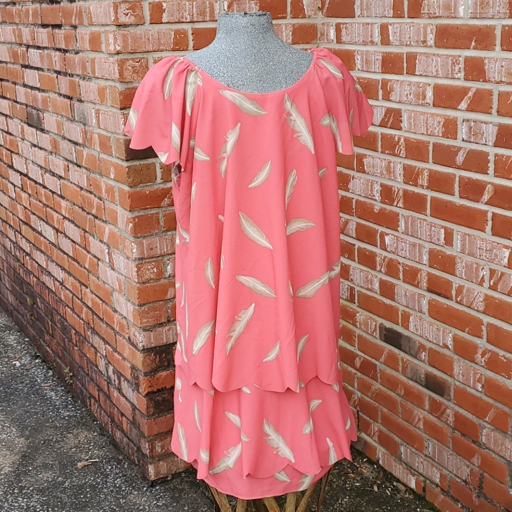 KZ Karen Zambos 🪶 Feather Asymmetrical tier Dress - Picture 9 of 15